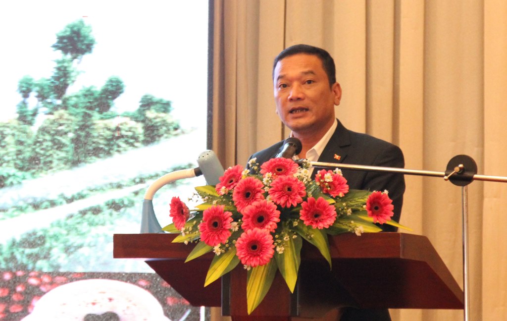 Phó Chủ tịch UBND tỉnh Đắk Lắk Y Giang Gry Niê Knơng phát biểu tại Hội nghị